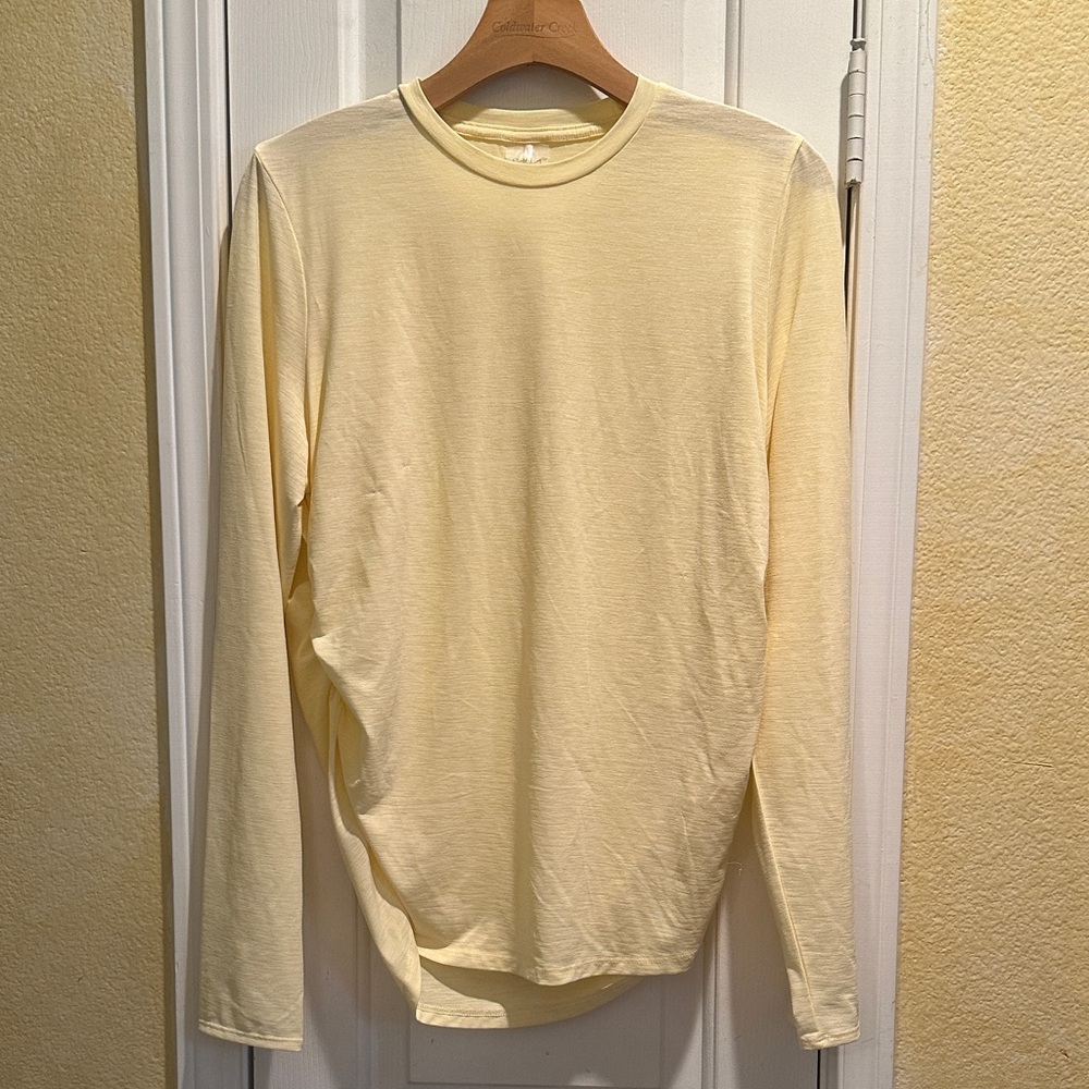 Calia Women's Long-Sleeve Active Tee in Soft Yellow